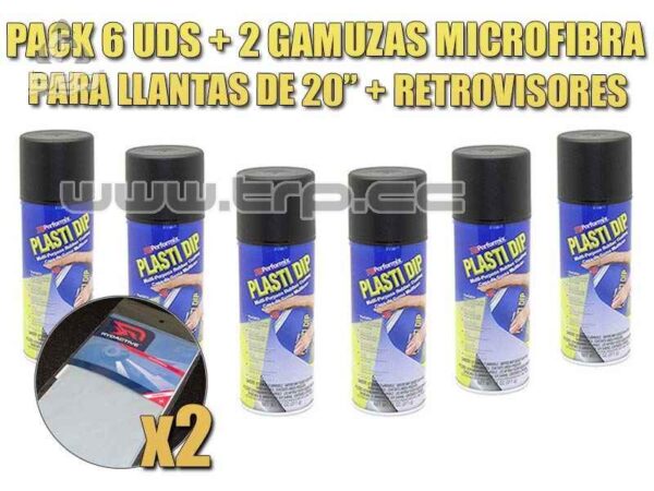 Plastidip 6 Sprays Noir mat + jante et rétroviseur